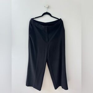 Halogen Black Elastic-Waist Pants